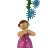 Legler Holz- und Drechslerwaren HODREWA Blumenmädchen*Miniatur Blumenmädchen mit Wegwarte, 12 cm von HODREWA Legler