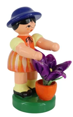 Figurenland Uhlig GmbH Blumenmädchen*Miniatur Blumenmädchen, orange/blau von