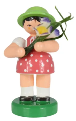 Figurenland Uhlig GmbH Blumenmädchen*Miniatur Blumenmädchen, rosa/grün von