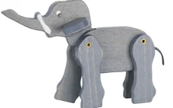 SEIFFENcom by Nestler GmbH Holzfiguren & Dekofiguren*Miniatur Elefant, beweglich, 18 cm, von Seiffen.COM