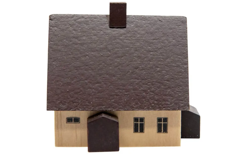 Spielwarenmacher Günther Holzfiguren & Dekofiguren*Miniatur Erzgebirgshaus, 5 cm von
