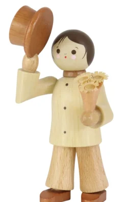 Romy Thiel Romy Thiel Figuren*Miniatur Gratulant Franz mit Blumen von