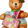 Hubrig Volkskunst Holzfiguren & Dekofiguren*Miniatur Hubiduu Teddy Reiselust von