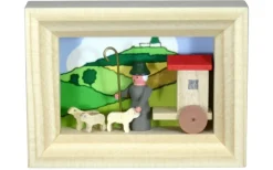 Gunter Flath Miniaturen*Miniatur im Rähmchen Schäferei von