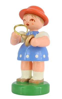 Figurenland Uhlig GmbH Blumenmädchen*Miniatur Instrumentenmädchen mit Waldhorn von Figurenland Uhlig