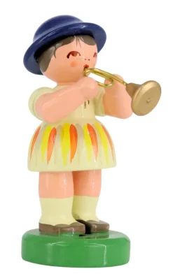 Figurenland Uhlig GmbH Blumenmädchen*Miniatur Instrumentenmädchen mit Trompete von Figurenland Uhlig