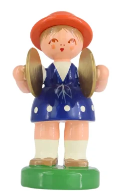 Figurenland Uhlig GmbH Blumenmädchen*Miniatur Instrumentenmädchen mit Becken von Figurenland Uhlig