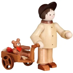 Romy Thiel Romy Thiel Figuren*Miniatur Junge mit Teddy im Wagen von
