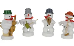Zenker Miniaturen*Miniatur Kapelle Schneemänner mit Schalmei, Cello, Brummtopf, singende Säge von Ralf