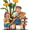 Hubrig Volkskunst Holzfiguren & Dekofiguren*Miniatur Landidyll Opa und ich von