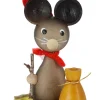 Zenker Tierfiguren*Miniatur Mäusekind Weihnachtsmaus, 7 cm von Ralf