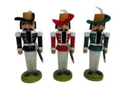 SEIFFENcom by Nestler GmbH Nussknacker*Miniatur Nussknacker Musketier Set - 3 teilig, 8 cm von SEIFFEN.COM