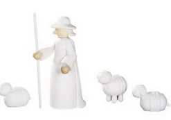 KWO Weihnachtsfiguren*Miniatur Schäfergruppe, 4-teilig, 11 cm von