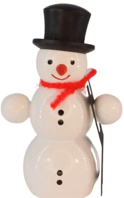 SEIFFENcom by Nestler GmbH Weihnachtsfiguren*Miniatur Schneemann mit Leiter, 6 cm von SEIFFEN.COM