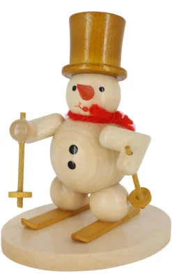 Zenker Miniaturen*Miniatur Schneemann Skiläufer, 8 cm, von Ralf
