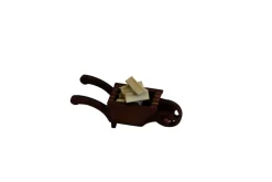 Romy Thiel Romy Thiel Figuren*Miniatur Schubkarre, bestückt, 2 cm von