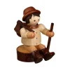 Romy Thiel Romy Thiel Figuren*Miniatur Waldmann auf Stamm, von