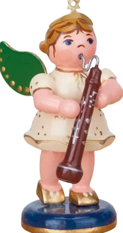 Hubrig Volkskunst Weihnachtsengel*Miniatur Weihnachtsengel mit Altoboe von