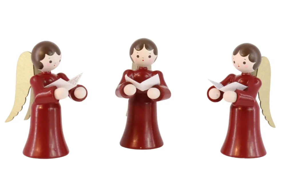 Romy Thiel Weihnachtsengel*Miniatur Weihnachtsengel mit Buch, 3-teilig, von