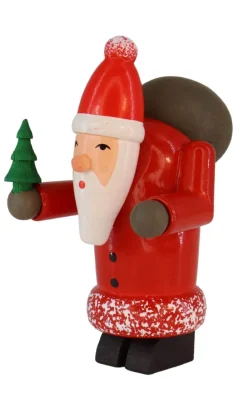 SEIFFENcom by Nestler GmbH Weihnachtsfiguren*Miniatur Weihnachtsmann mit Baum, 6 cm von SEIFFEN.COM