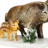 Kinder Hubrig Volkskunst Hubrig Winterkinder*Miniatur Winterkind 4er Set Wildschweine von
