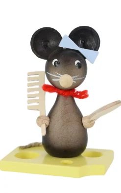 Zenker Tierfiguren*Mäusekind mit Kamm und Spiegel, 7 cm von Ralf