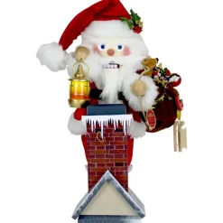 Steinbach Nussknacker Bestseller | Nussknacker*Nussknacker Chimney Santa mit Spieluhr, 43 cm von Steinbach