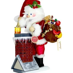 Steinbach Nussknacker Bestseller | Nussknacker*Nussknacker Chimney Santa mit Spieluhr, 43 cm von Steinbach