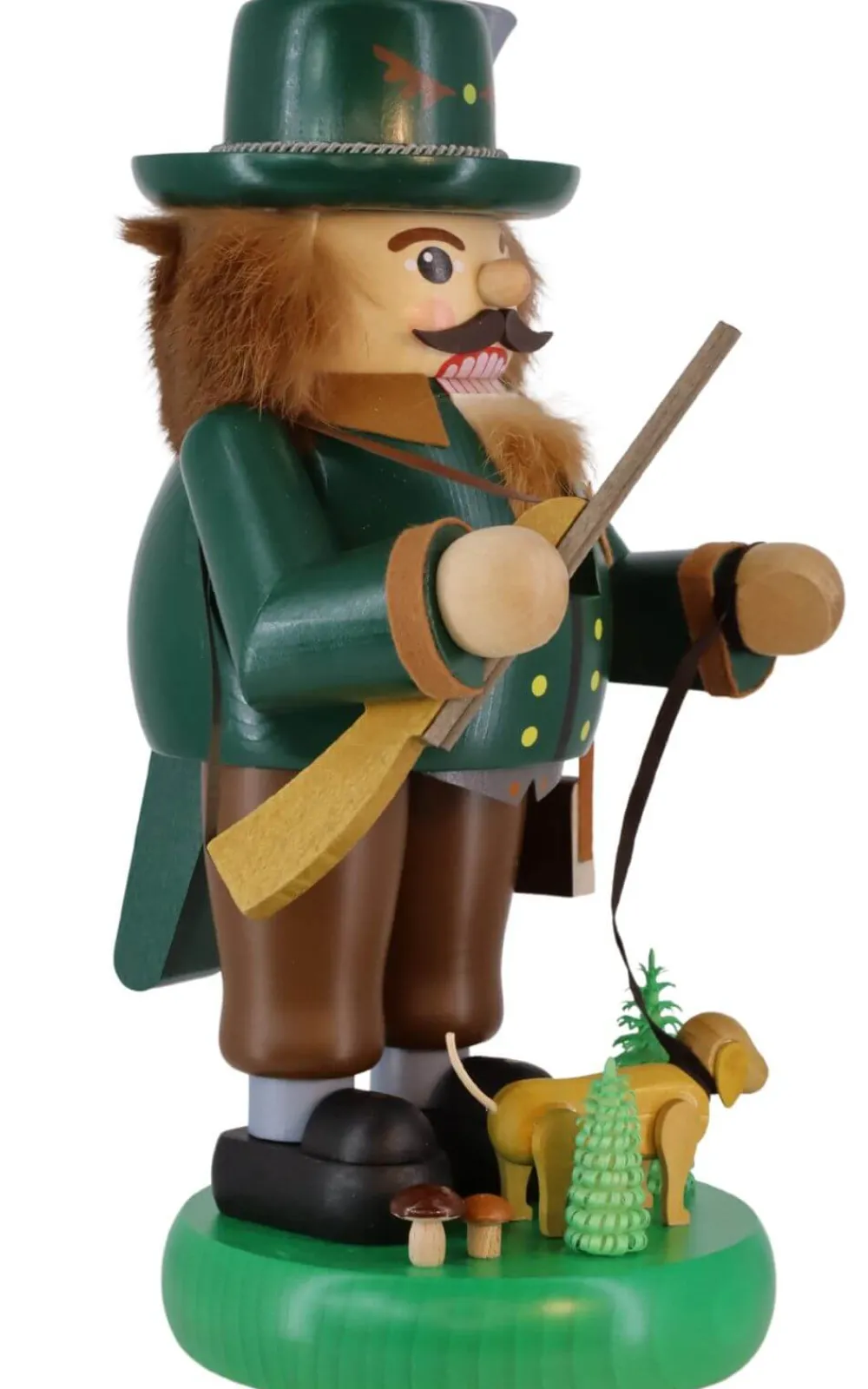 Richard Glässer GmbH Nussknacker*Nussknacker Förster mit Dackel, 33 cm, von Richard Glässer