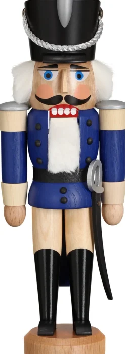 Seiffener Volkskunst eG Nussknacker*Nussknacker Husar, blau, 28 cm von