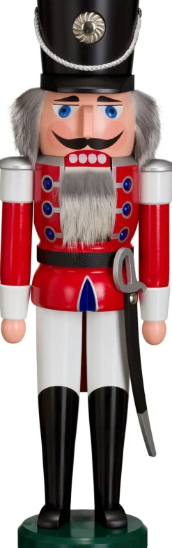 Seiffener Volkskunst eG Neuheiten | Nussknacker*Nussknacker Husar, rot, 50 cm von