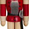 Seiffener Volkskunst eG Neuheiten | Nussknacker*Nussknacker Husar, rot lasiert, 28 cm von