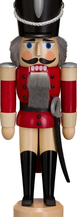Seiffener Volkskunst eG Neuheiten | Nussknacker*Nussknacker Husar, rot lasiert, 28 cm von