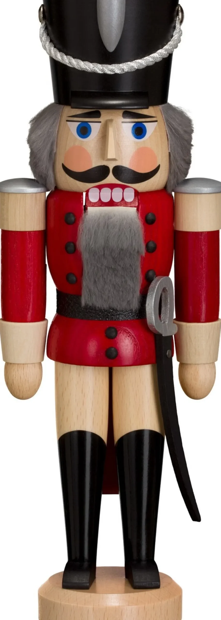 Seiffener Volkskunst eG Neuheiten | Nussknacker*Nussknacker Husar, rot lasiert, 28 cm von