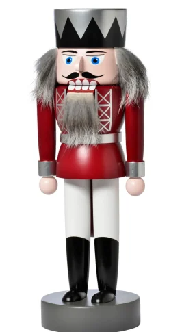 KWO Nussknacker*Nussknacker König, 26 cm, rot von
