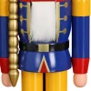Seiffener Volkskunst eG Neuheiten*Nussknacker König, blau, 38 cm von