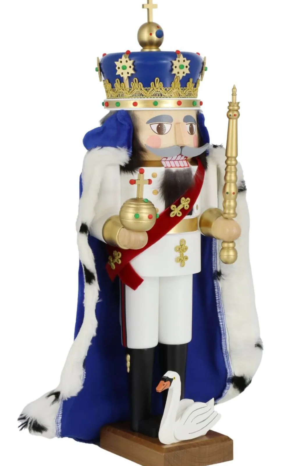 Richard Glässer GmbH Nussknacker*Nussknacker König Ludwig II. von Bayern mit Umhang, 52 cm von Richard Glässer