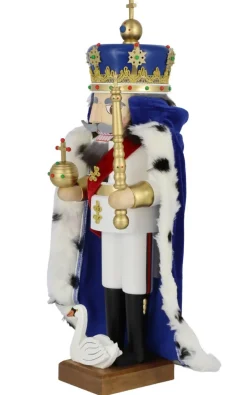 Richard Glässer GmbH Nussknacker*Nussknacker König Ludwig II. von Bayern mit Umhang, 52 cm von Richard Glässer