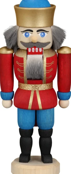 Seiffener Volkskunst eG Nussknacker*Nussknacker König, rot, 13 cm von Seiffener Volkskunst