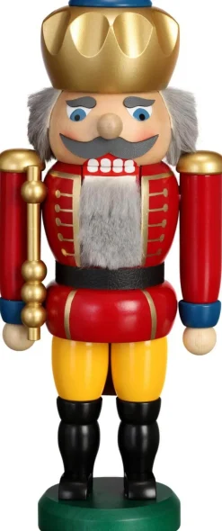 Seiffener Volkskunst eG Nussknacker*Nussknacker König, rot, 25 cm von