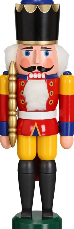 Seiffener Volkskunst eG Neuheiten | Nussknacker*Nussknacker König, rot, 29 cm von