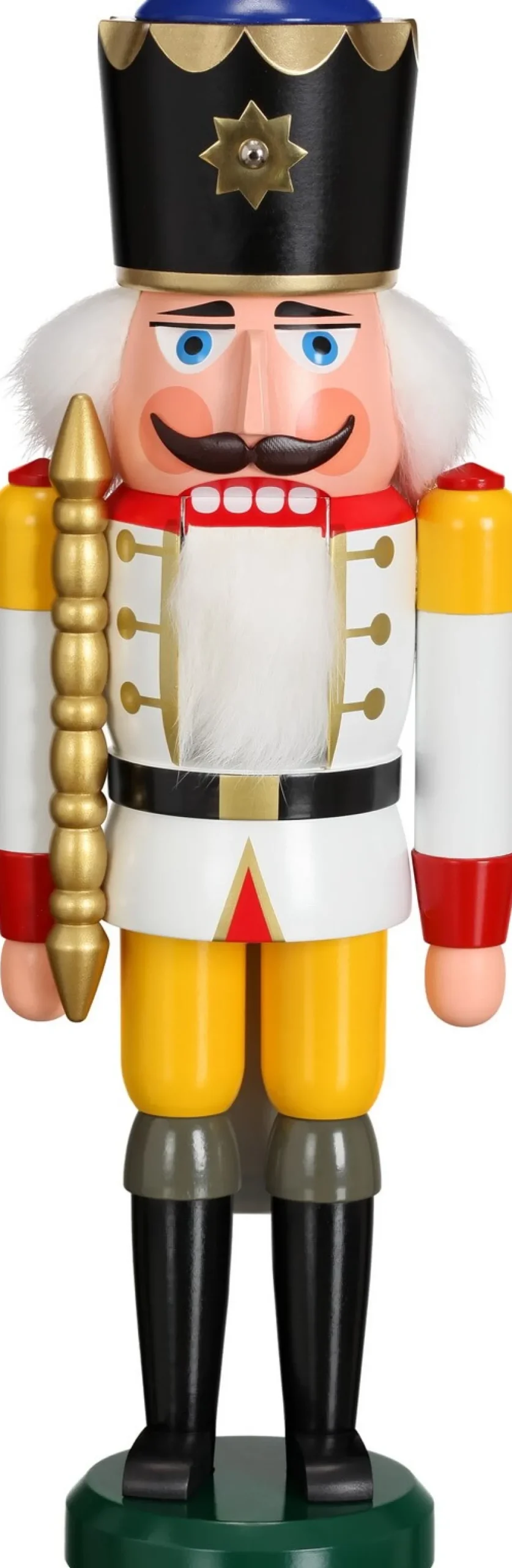 Seiffener Volkskunst eG Nussknacker*Nussknacker König, weiß, 38 cm von