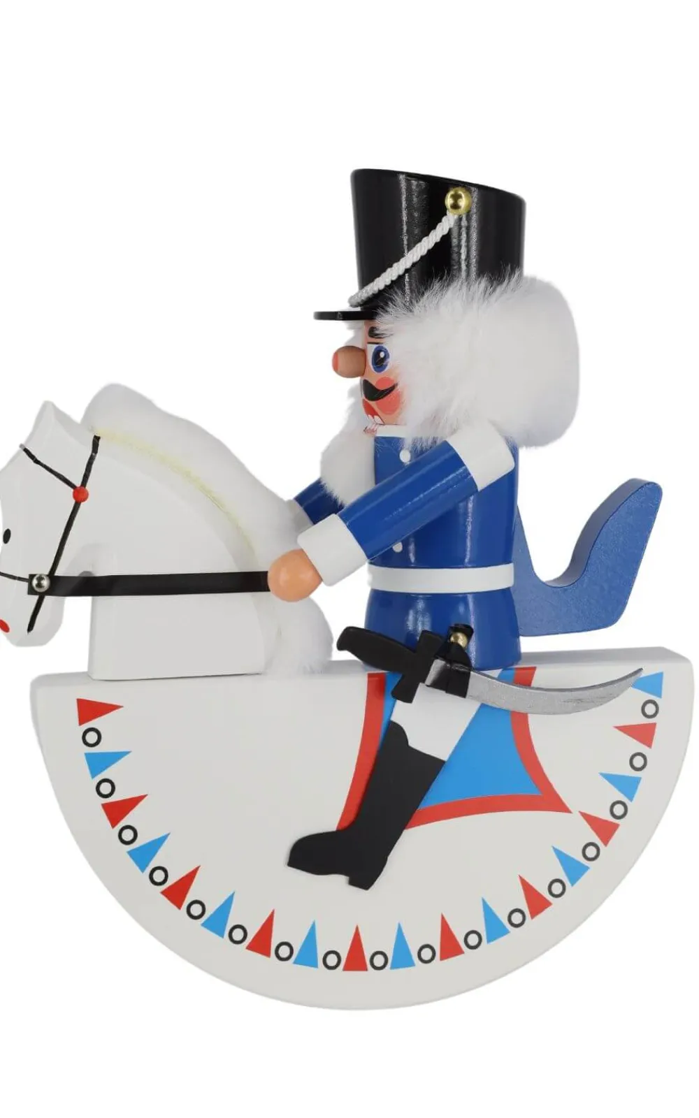 Legler Holz- und Drechslerwaren HODREWA Nussknacker*Nussknacker Reiterlein Husar blau, 27 cm von Legler
