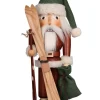 Christian Ulbricht Auslaufartikel | Nussknacker*Nussknacker Weihnachtsmann mit Ski, 40 cm von