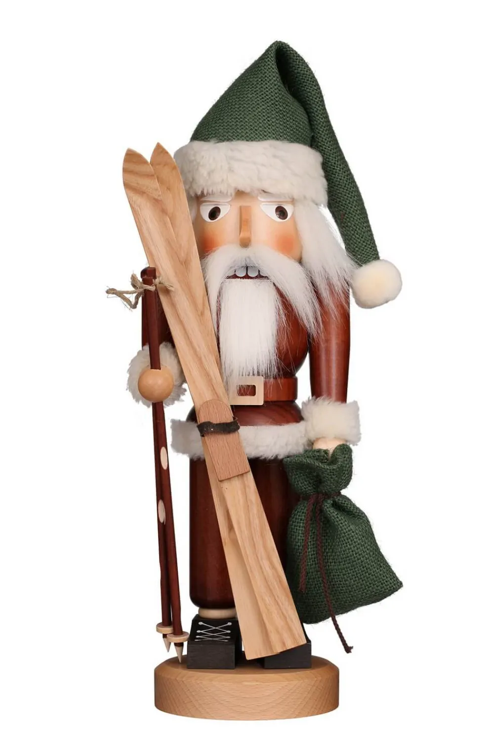 Christian Ulbricht Auslaufartikel | Nussknacker*Nussknacker Weihnachtsmann mit Ski, 40 cm von