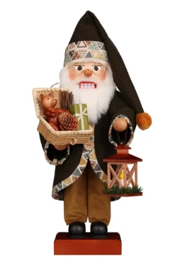 Christian Ulbricht Auslaufartikel*Nussknacker Weihnachtsmann mit Korb, 48 cm von