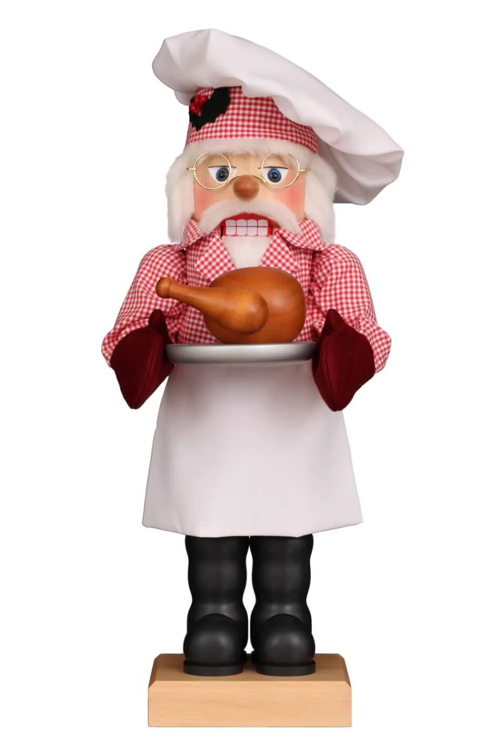 Christian Ulbricht Auslaufartikel | Nussknacker*Nussknacker Weihnachtsmann Küchenchef, 46 cm von