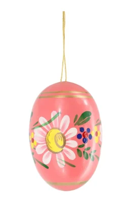 Figurenland Uhlig GmbH Ostereier*Osterei pink mit Blumen von