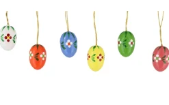 Figurenland Uhlig GmbH Ostereier*Ostereier mit Blümchen, 6 Stück, 2 cm von