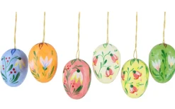 Figurenland Uhlig GmbH Ostereier*Ostereier mit Blumen, 3 cm, 6 Stück von